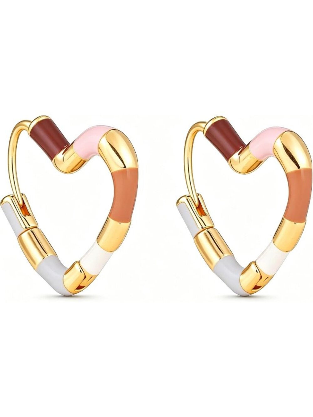 Boho Checkered Bamboo Hoop Earrings for Women | Halloween-Inspired Daily Wear